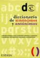 Couverture Diccionario de sinónimos y antónimos Editions Espasa 2005