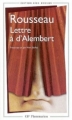 Couverture Lettre à d'Alembert Editions Flammarion (GF) 2003