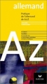 Couverture L'Allemand de A à Z Editions Hatier (De A à Z) 2003