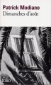 Couverture Dimanches d'août Editions Folio  1986