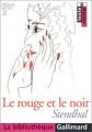 Couverture Le Rouge et le Noir Editions Gallimard  (La bibliothèque) 2002