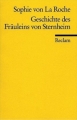 Couverture L'Histoire de la demoiselle de Sternheim Editions Reclam 2011