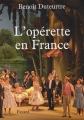 Couverture L'opérette en France Editions Fayard 2009