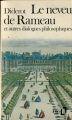 Couverture Le neveu de Rameau et autres dialogues philosophiques Editions Folio  1972