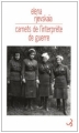 Couverture Carnets de l'interprète de guerre Editions Christian Bourgois  2011