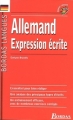 Couverture Allemand expression écrite Editions Bordas (Langues) 2005