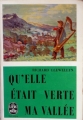 Couverture Qu'elle était verte ma vallée ! Editions Le Livre de Poche 1969