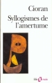 Couverture Syllogismes de l'amertume Editions Folio  (Essais) 1987