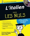 Couverture L'italien pour les Nuls (avec CD) Editions First (Pour les nuls) 2005