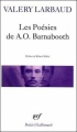 Couverture Les Poésies de A.O. Barnabooth Editions Gallimard  (Poésie) 1966