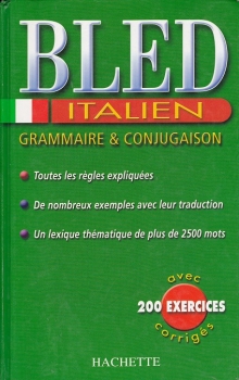Couverture Bled italien : Grammaire & conjugaison