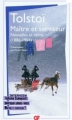 Couverture Maître et serviteur Editions Flammarion (GF) 2010