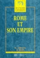 Couverture Rome et son empire Editions Hachette (Histoire université) 1990