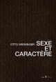 Couverture Sexe et caractère Editions L'âge d'Homme (Idea) 2012